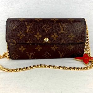 Authentic Louis Vuitton Damien Ebene Sarah wallet